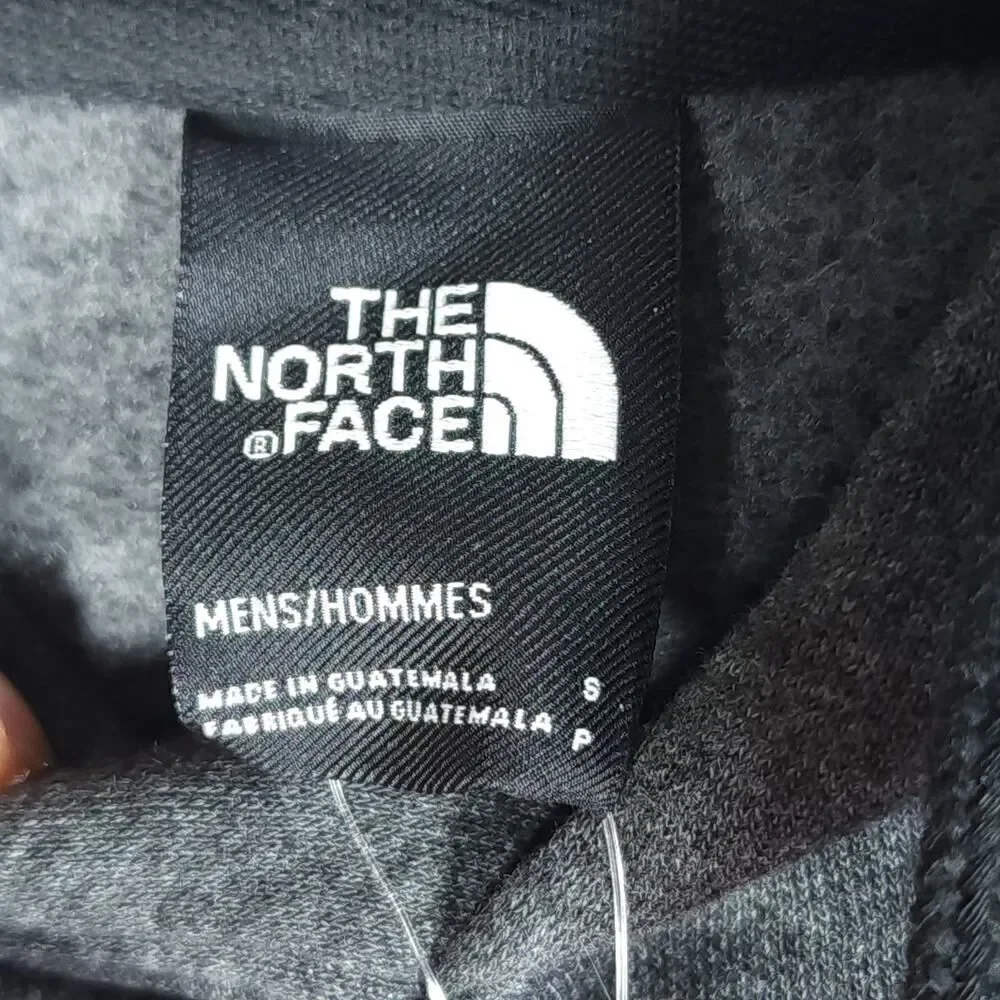 The North Face Men's Small Charcoal Gray DougHub Logo Hooded Pullover NWT